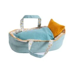 Moulin Roty Puppen-Tragetasche Blau/Grün